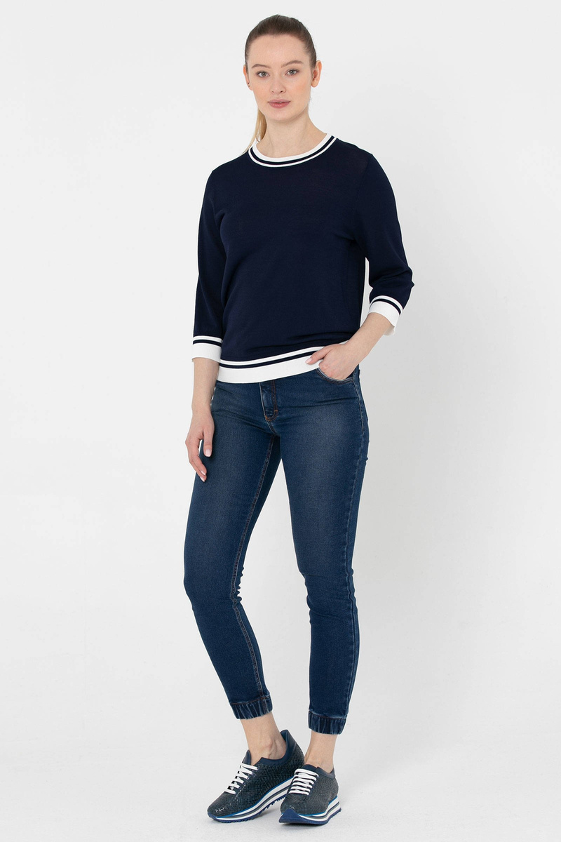 Legginsy jeansowe z gumką