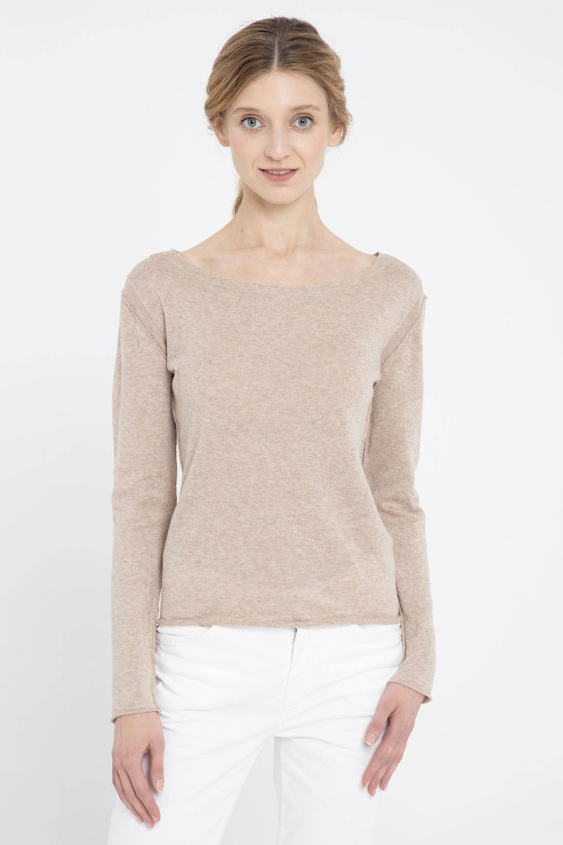Lniany sweter