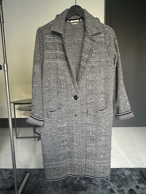 Płaszcz bez podszewki szary