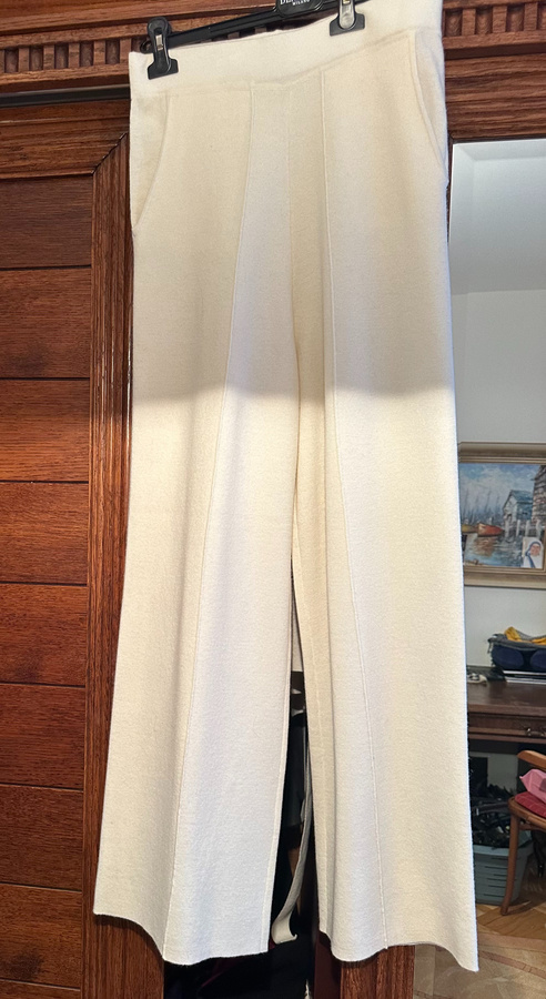 szerokie spodnie wełnane