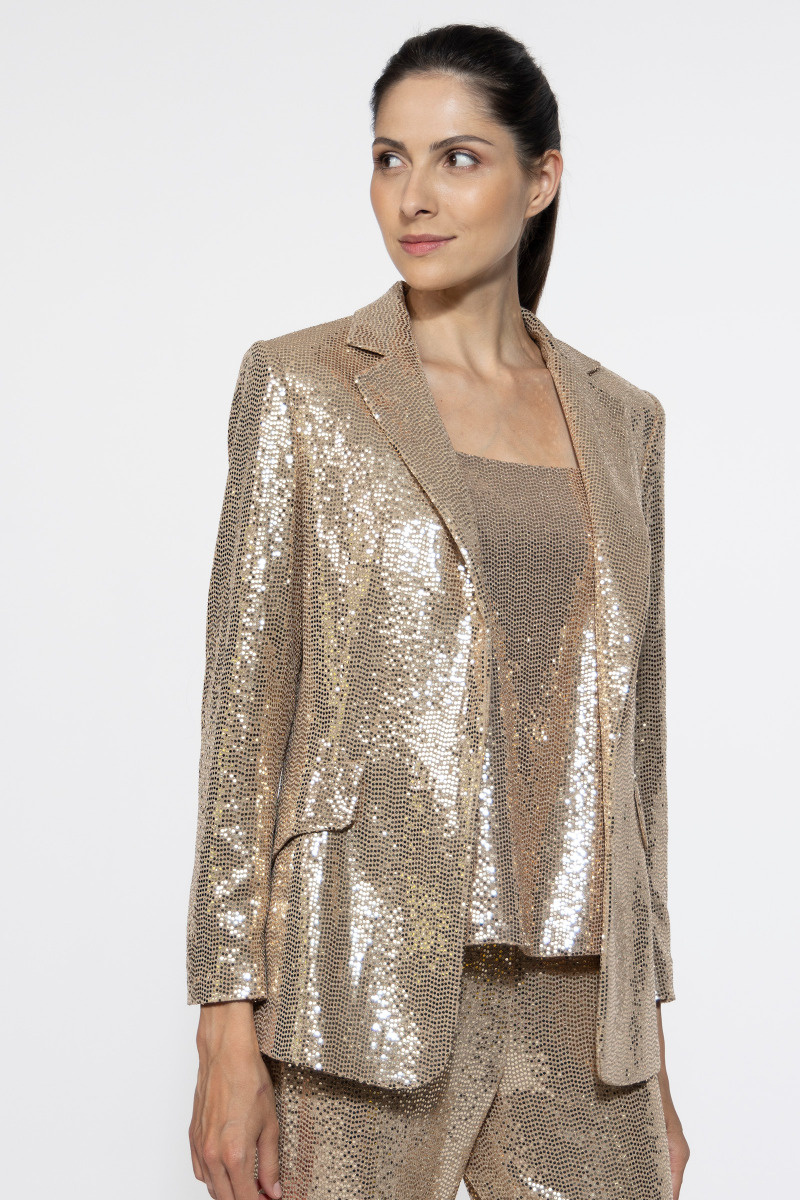 Złoty elegancki top