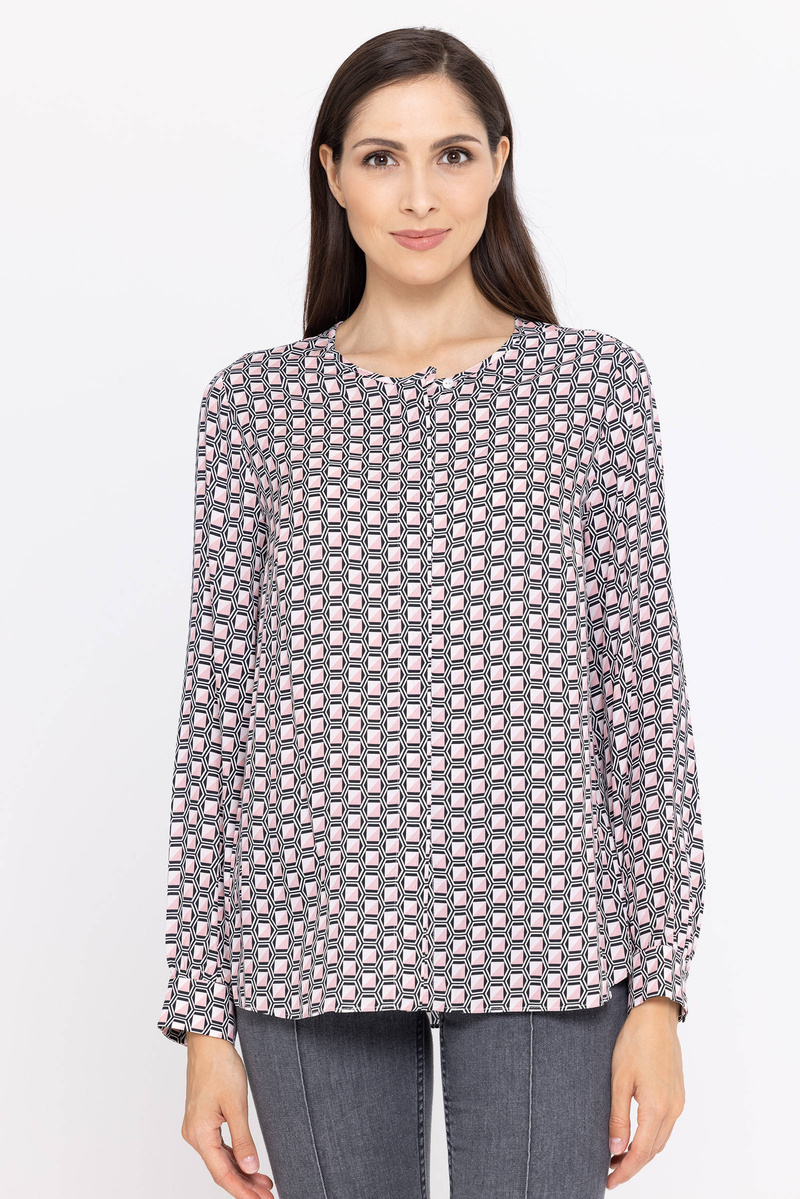 Bluzka w kolorowy print