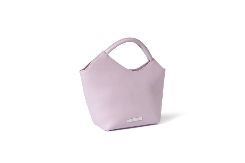 Lawendowa, asymetryczna  torba