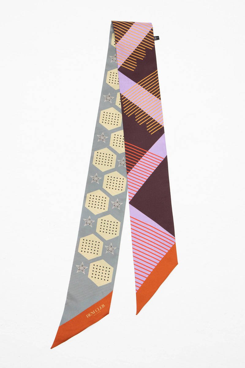 Jedwabna krawatka w print