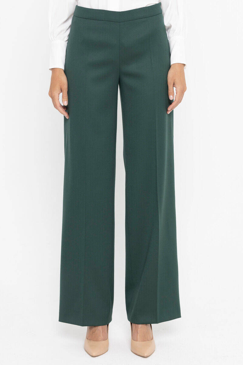 Zielone  szerokie spodnie